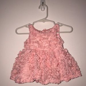 NEW BORN PINK FLORAL DRESS